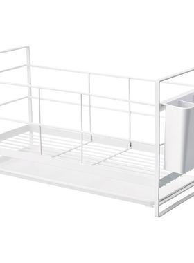 篮日式碟沥水碗架HHZ9856厨房置物沥水家用碗盘餐具碗架滤碗收纳