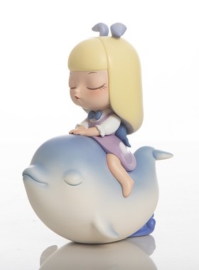 可米生活 白夜童话贾晓欧创意雕B塑小摆件可爱礼物送朋友客厅装饰