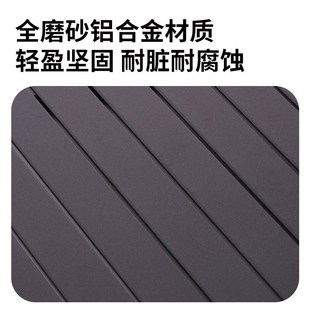 折叠桌子铝合金蛋卷桌便携式 .备用品桌椅 黑化风露营野餐全套装