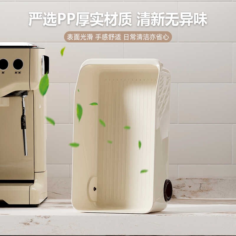 厨房收纳盒抽屉式橱柜内分隔储物整E理神器家用多功能塑料置物架