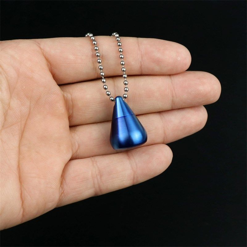 纯钛迷你小号水滴药盒随q身便携防水仓防潮密封装速效救心丸小药,收纳整理,药盒,淘宝优惠券,粉丝福利购,淘宝优惠卷