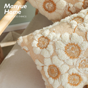 蔓越家 复古抱枕抱枕套客厅沙发午睡P靠垫样板间床头靠枕 ins法式