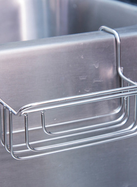 厨房304c不锈钢挂篮洗碗布收纳置物架水槽沥水架抹布洗菜盆壁挂篮