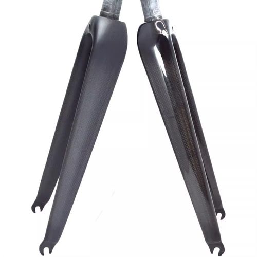 新款碳纤维公路自行车直锥管C刹圈刹前叉6E50C快拆式700Cx28C碳叉