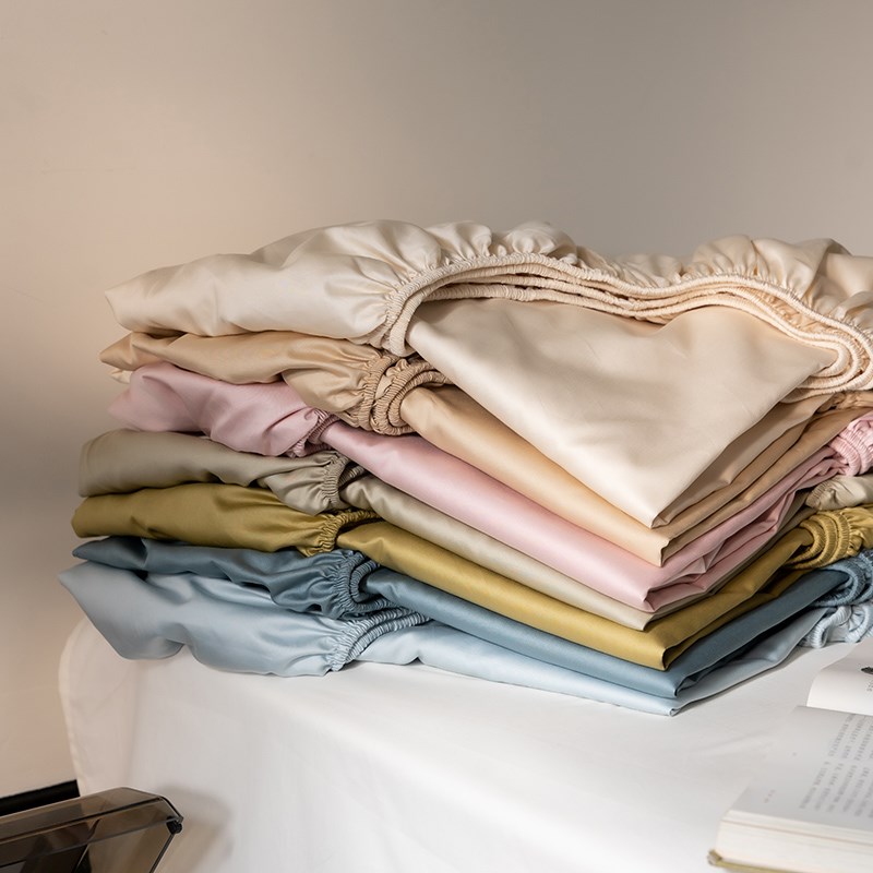 单品床笠100S长绒棉纯色全棉纯棉床笠1.H5米1.8m床上用品床垫罩子