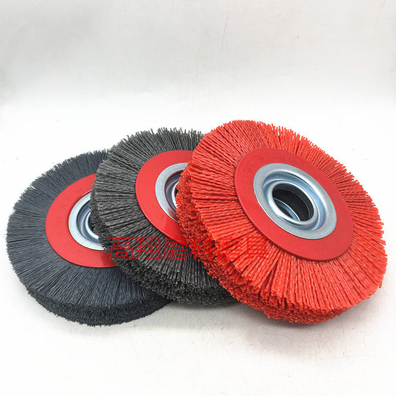 磨料丝轮根雕木雕抛光轮尼龙丝轮工业齿轮圆盘刷研磨刷R150*25*32,标准件/零部件/工业耗材,百叶轮,淘宝优惠券,粉丝福利购,淘宝优惠卷