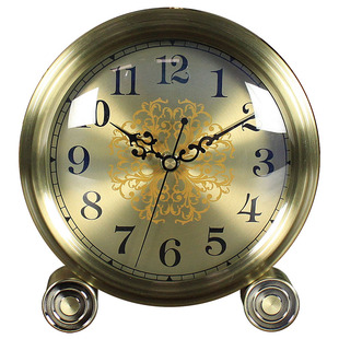 欧式 时钟桌面家用摆放创意坐钟台钟 座钟复古钟表摆n件客厅摆台式