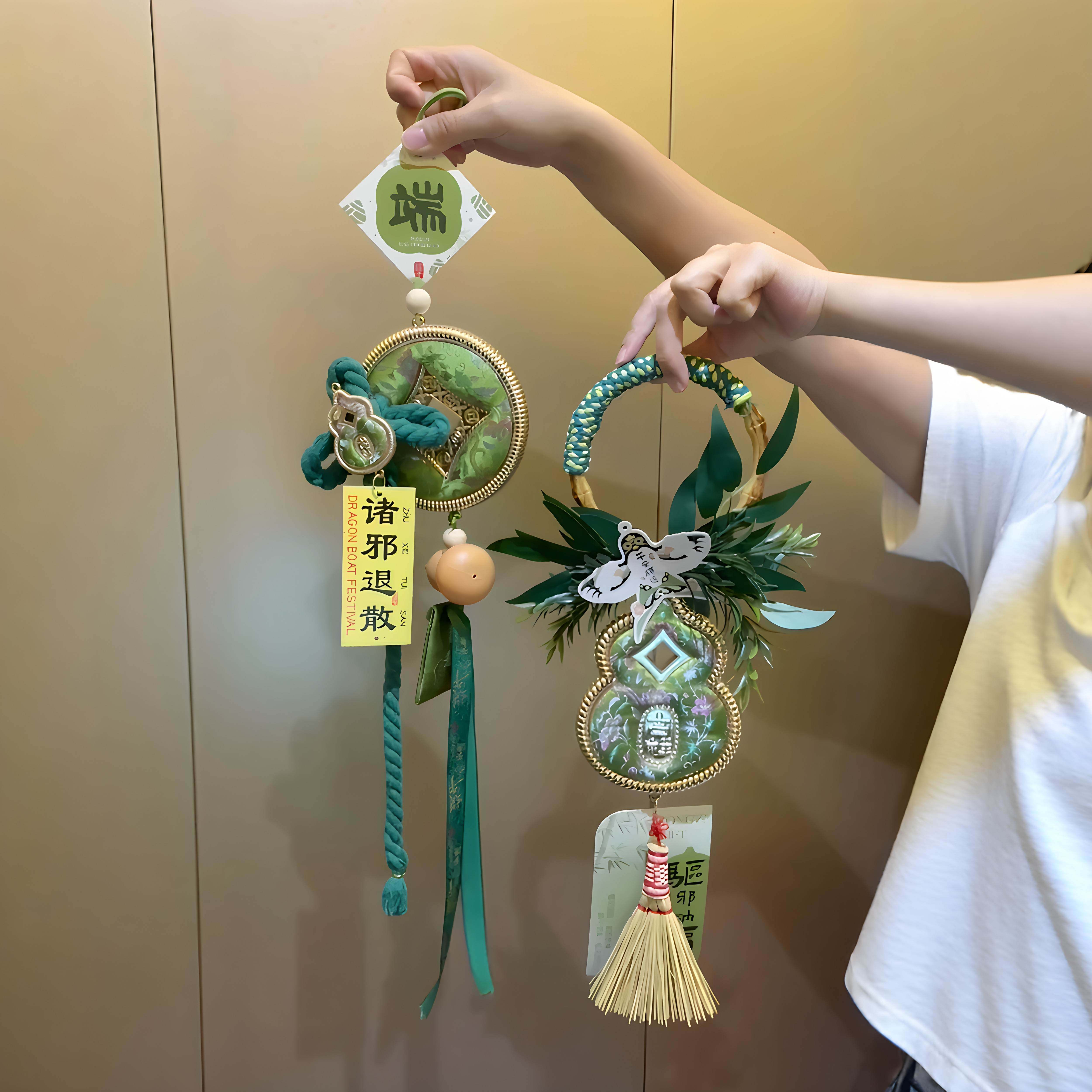 端午节礼物非遗刺绣葫芦挂件氛围感装饰客厅卧室挂饰车挂送朋友