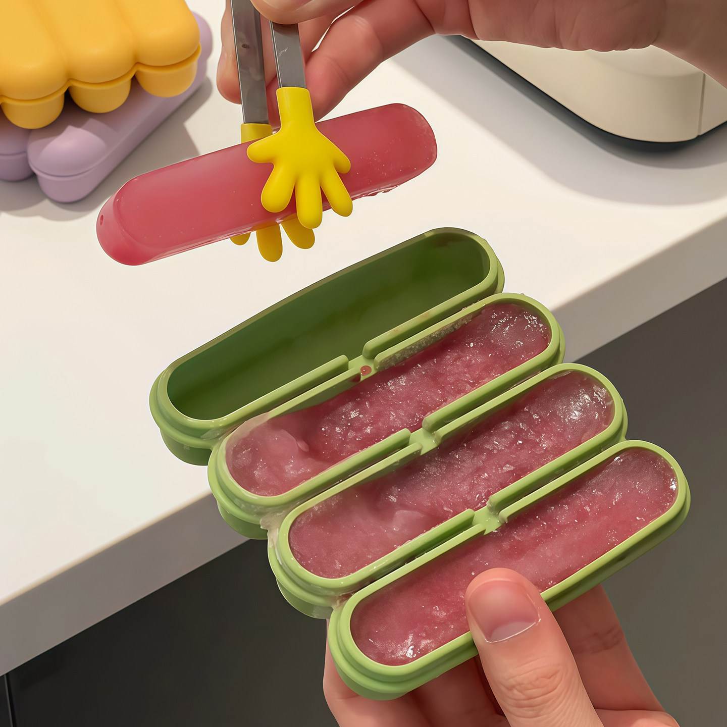 长条冰块模具家用食品级硅胶冰格制冰盒易脱模自制冷饮威士忌冰砖