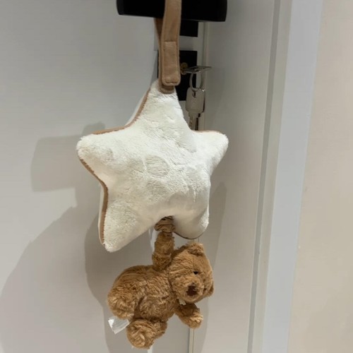 兔子小熊太阳月亮音乐拉铃新生儿八音盒超软毛绒玩偶治愈安抚娃娃