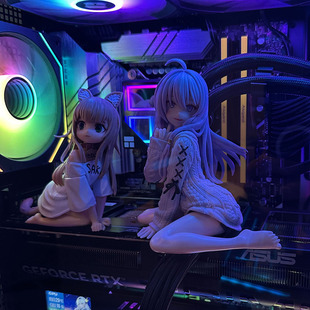 海景房机箱装饰电脑机箱内部手办电脑机箱手办电脑手办主机摆件