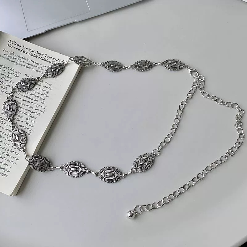 时尚金属腰链 女气质装饰配裙子西装腰带百搭毛衣链条腰封潮流批