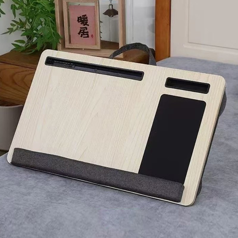 膝上桌床上书桌懒人家用便携实木笔记H本电脑小桌子大学生宿舍写