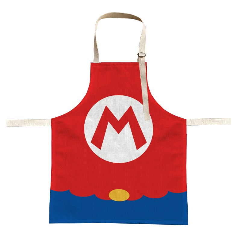 儿童防水防油围裙 马里奥碧姬公主 塞尔达N喷射战士同款水果店围