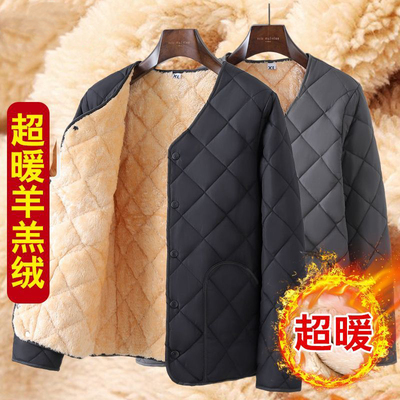 盛卡伦男士超暖羊羔绒棉衣