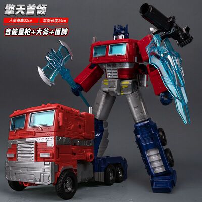 大号变形玩具模型汽车机器人平头擎天金刚手合金刚儿童男孩礼物69
