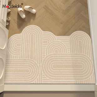 速发满奶达得油风地垫入户门外耐脏免洗关玄进门垫子门口丝圈脚垫