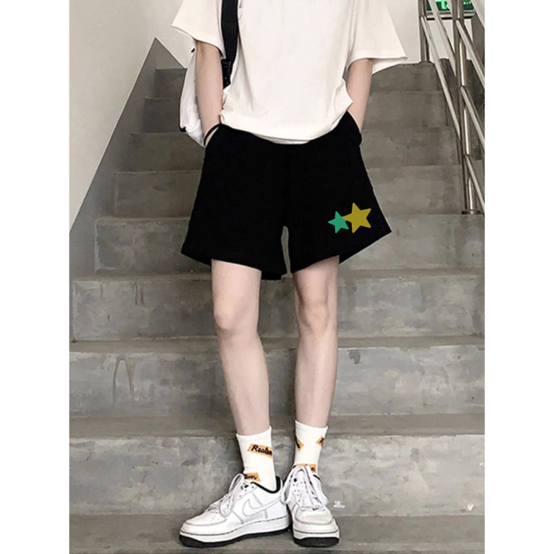 速发美式中性风短裤hiphop分五腿夏季潮休闲宽松阔裤运动裤