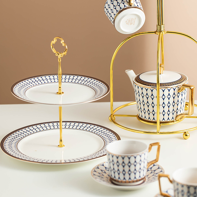 咖啡杯欧式小奢华陶瓷带勺家w用水壶轻奢英式ins风杯子下午茶茶具