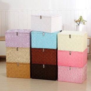 带锁收纳箱储物箱超大号零食储存箱加锁小M箱子上锁收纳箱可锁盒