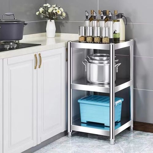 不锈钢货架置物架商用家用多层y厨房储物架子仓库超市货架杂物收