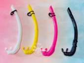 湿式 自由潜y水潜水浮潜可折叠硅胶 呼吸管