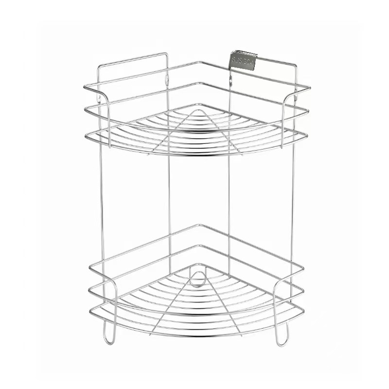 加厚304不锈钢角架浴室转角架卫生间置物架免打孔角X落收纳置物架