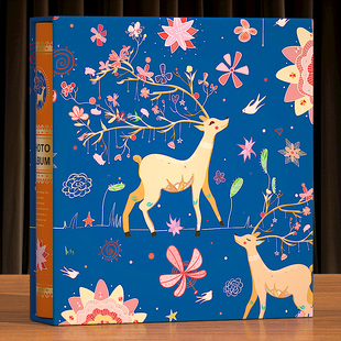 相册本大容量家庭6n寸纪念册照片收纳册5寸混装横竖混合老式相簿