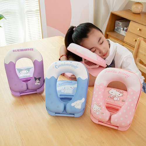 折叠午睡枕趴睡枕m中小学生桌上专用抱枕睡觉神器儿童午休趴枕便