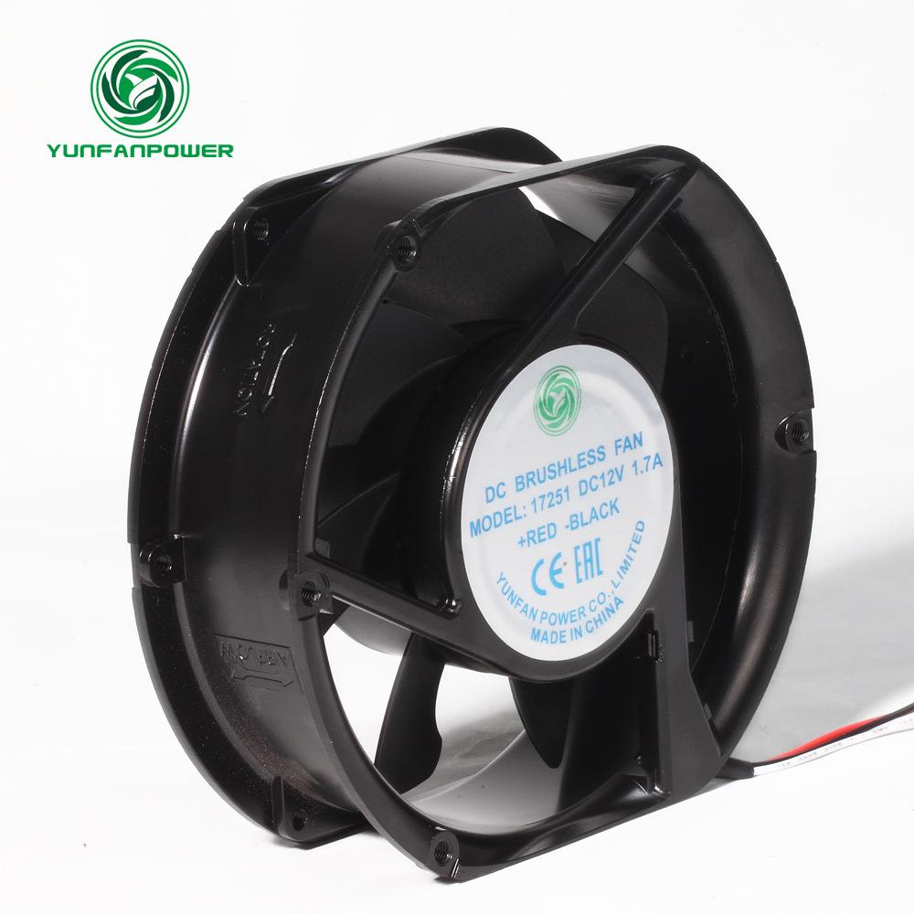 17251DC12V24V36V48V直流风扇工业机柜风扇机箱机柜风机