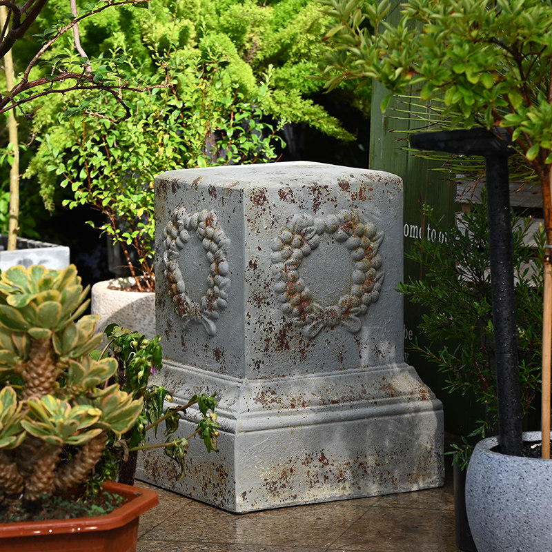 欧式大号复古酒杯花盆q罗马柱底座露台庭院装饰节日氛围搭配摆件,家居饰品,户外/庭院摆件,淘宝优惠券,粉丝福利购,淘宝优惠卷