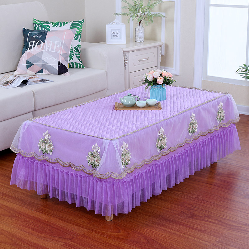 新款田园布艺粉i色蕾丝茶几罩餐桌台布电视柜盖布床头柜长方形客,居家布艺,桌布,淘宝优惠券,粉丝福利购,淘宝优惠卷