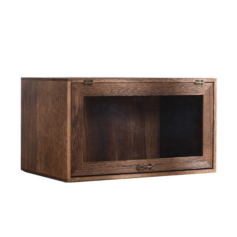 透明鞋盒收纳盒多层实木玻璃储物柜防尘茶叶柜茶R杯茶壶置物摆件,收纳整理,收纳柜,淘宝优惠券,粉丝福利购,淘宝优惠卷