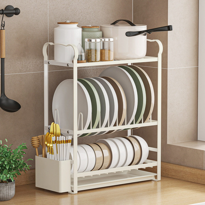 厨房碗碟置物架收纳层架加厚多功能台面沥水架新款特厚W刀架碗盘,厨房/烹饪用具,碗架,淘宝优惠券,粉丝福利购,淘宝优惠卷