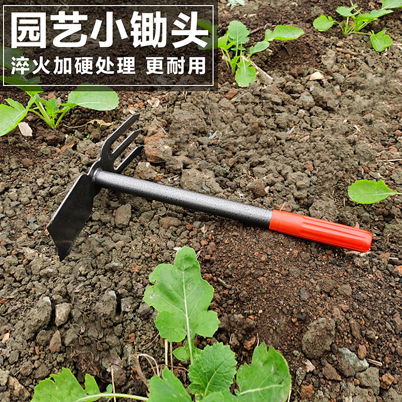 加厚两用全钢家用锄头园艺户x外松土种菜种花工具开荒除草小型锄,鲜花速递/花卉仿真/绿植园艺,锄头,淘宝优惠券,粉丝福利购,淘宝优惠卷