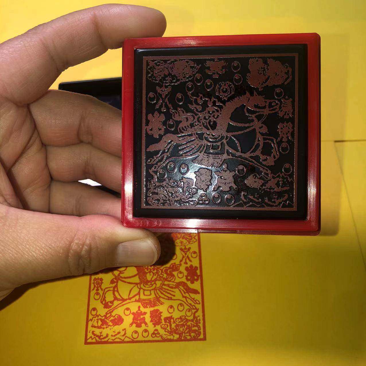 风马印章藏族风马纸印章西藏用品风马纸龙达纸印隆达风马旗印光图片