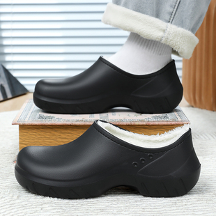 海峡虎冬季加棉包头鞋耐磨保暖时尚防滑防水厚底轻便休闲鞋