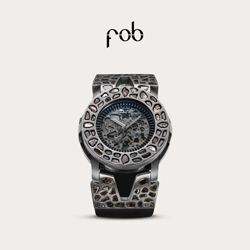FOB镂空表盘机械腕表个性