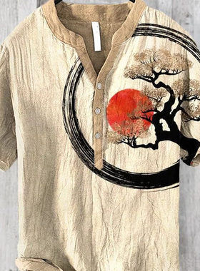 3D digital printed loose polo shirt 男士3D数码印花宽松POLO衫