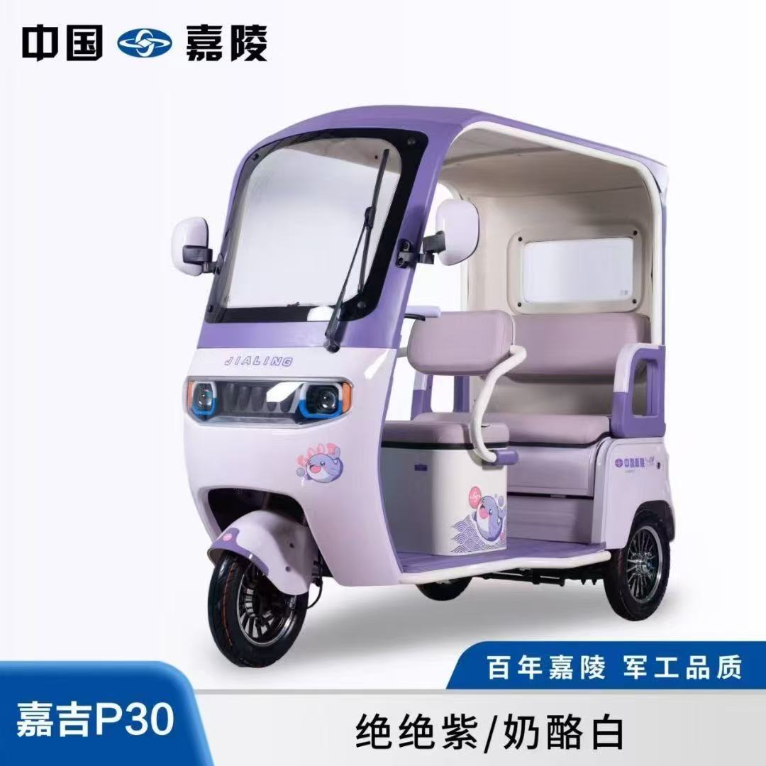 新款带棚电动三轮车家用