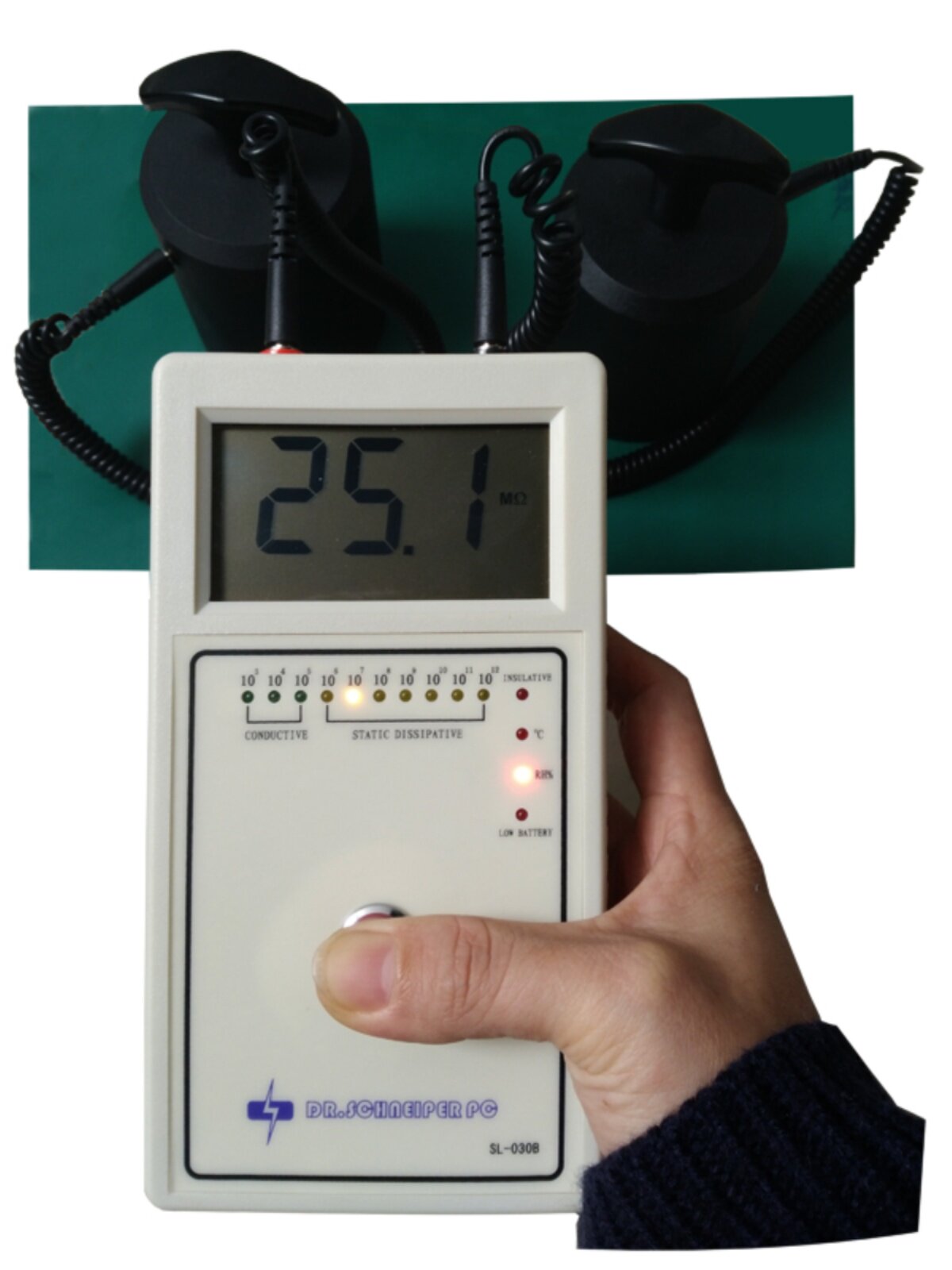 sl-030b 表面电阻测试仪 静电接地阻抗检测仪 手持式电阻测试仪