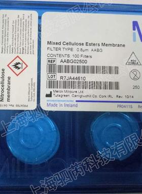 Merck Millipore黑色带网格亲水表面滤膜 混合纤维素酯膜