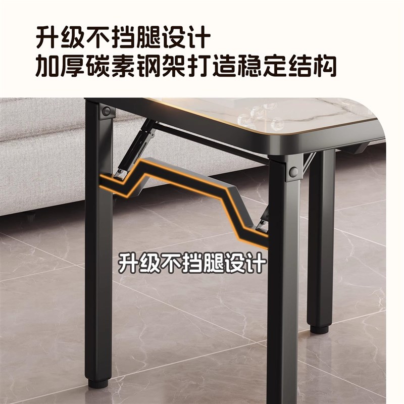 可折叠桌子正方形家用新型简易吃饭餐桌小户型掼蛋麻将Z专用四方