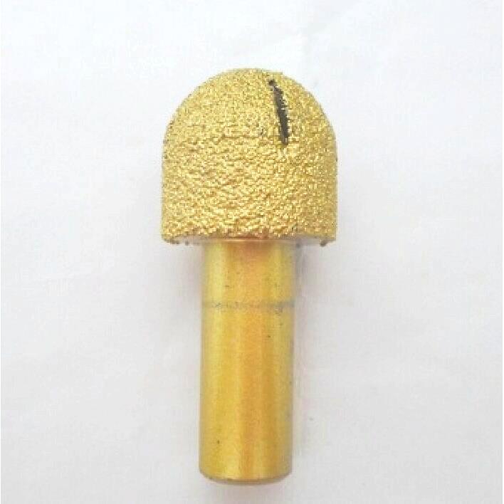 金刚石恒利钎焊石英石刀头圆底刀后挡水圆弧刀头R12圆台面加工