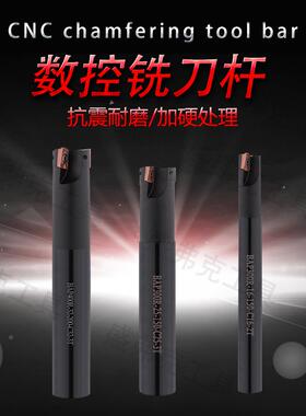 BAP300R铣刀杆 进口加硬10 11 12 15 17R0.8铣刀黑色直角铣刀