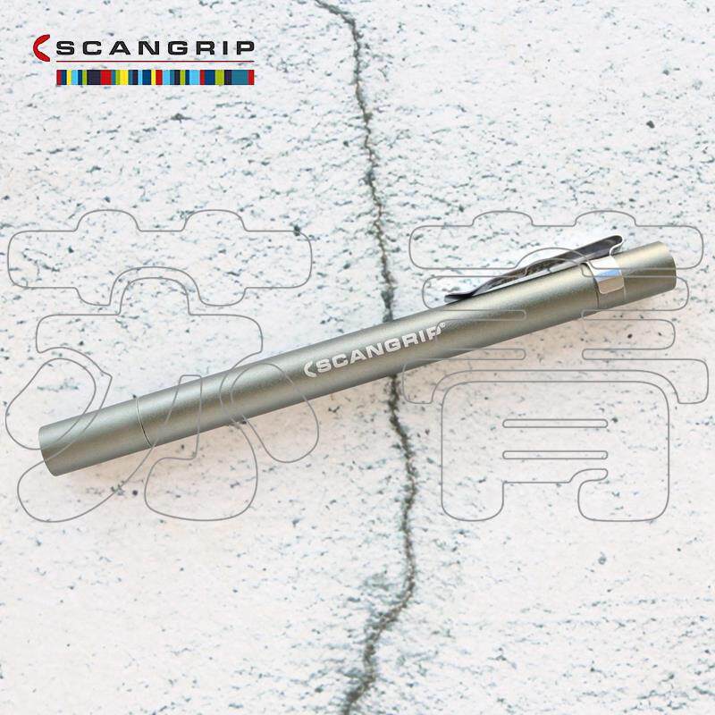 丹麦scangrip手电 LED笔形手电筒配电池 带有实用的口袋夹