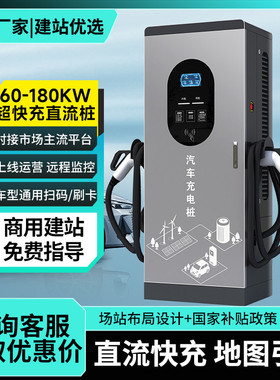 新能源电动汽车充电桩120KW商用380V9孔直流充电站80KW快充高压