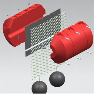 塑料拦污浮体 圆柱形塑料浮筒 直径600*1000聚乙烯PE浮筒
