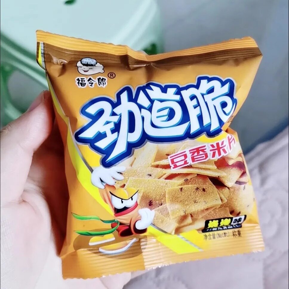 【新货】福令郎劲道脆扬州米片18g小米锅巴小包装8090香辣味