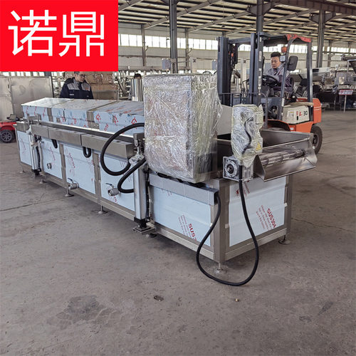 唐扬油炸机 纯油刮渣油炸流水线 提升式油炸机厂家 诺鼎食品机械